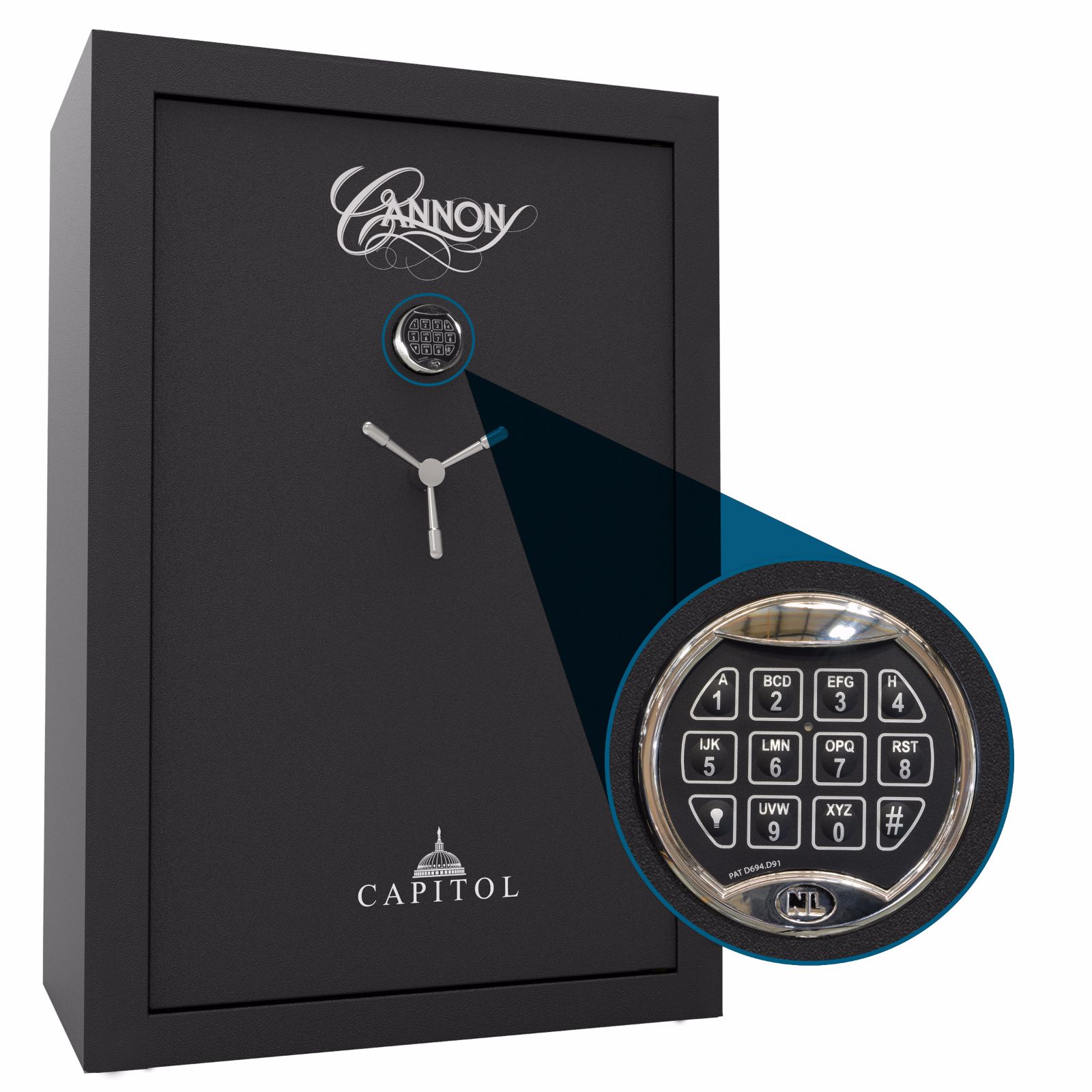 DigitalLockTea_Website_teal Digital lock on safe